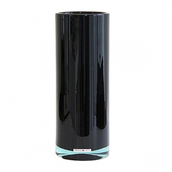 Henry Dean Vase Cylinder, H 32 x Ø 12 cm, Schwarz