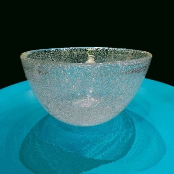 DutZ®-Collection Glasschale, H 11 x Ø 20 cm, Klar mit Bubbles