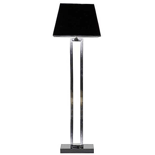 Eichholtz Design-Stehlampe, Edelstahl/Marmor, Chintz ...
